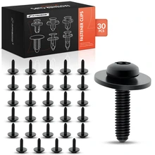 30 Pcs Metal Front Bumper Screw Fender Bumper Retainer Clip
