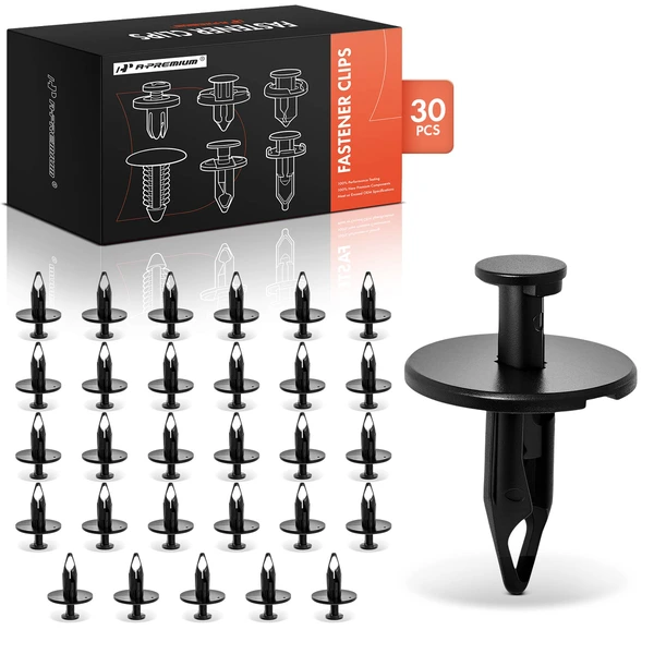 2006 Dodge Stratus 30 Pcs 7.14mm Nylon Black Exterior Body Retainer A-Premium APRCF2644