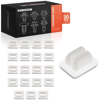 20 Pcs 6.8mm Nylon White Upper Quarter Trim Retainer Clips