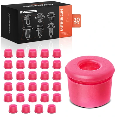 30 Pcs Nylon Red Front Fender & Door Molding Trim Clips