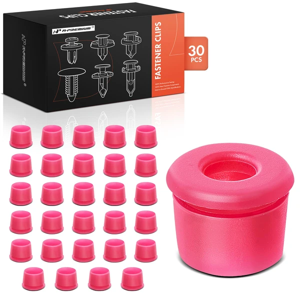 30 Pcs Nylon Red Rocker Insert Molding Plug Grommet A-Premium APRCF2532