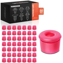 50 Pcs Nylon Red Front Fender & Door Molding trim Clips