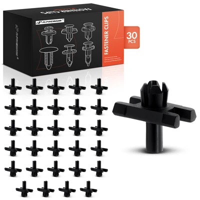 30 Pcs 6.3mm Nylon Body Side Moulding Retainer Clip