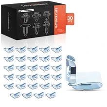 1950-1978 Volkswagen Beetle 30 Pcs Metal Silver Door Panel Clip A-Premium APRCF2541