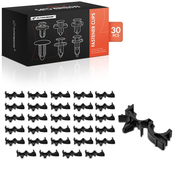 30 Pcs Nylon Black Wire Loom Routing Clip A-Premium APRCF2842