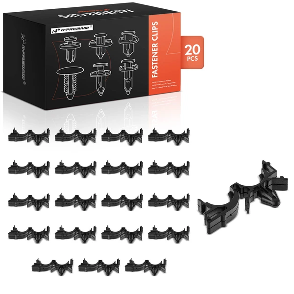 20 Pcs 6.35mm Nylon Black A-Premium APRCF2844