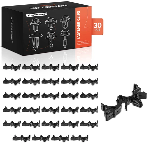 30 Pcs 6.35mm Nylon Black A-Premium APRCF2845