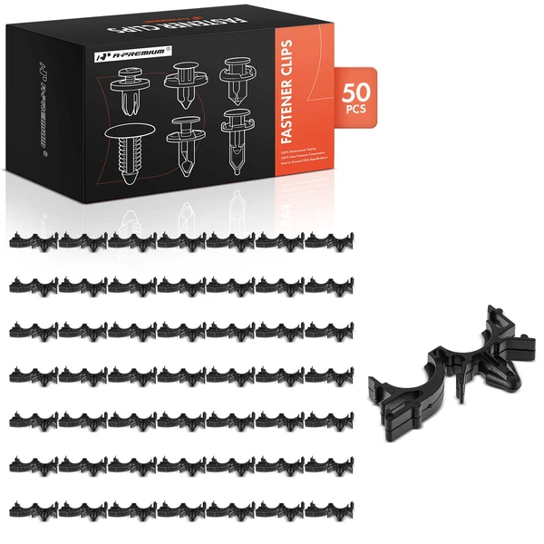 50 Pcs 6.35mm Nylon Black A-Premium APRCF2846