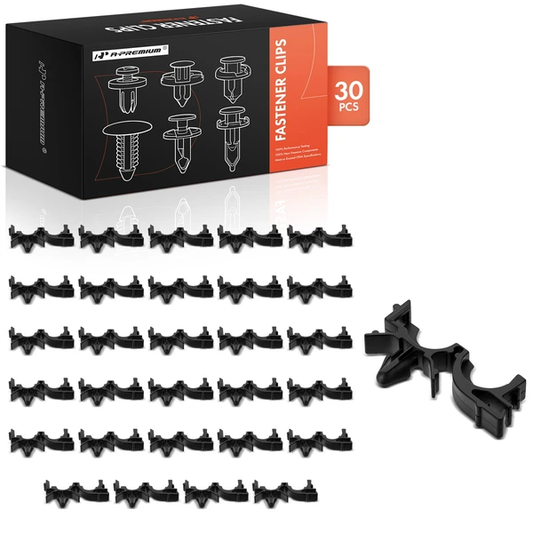 1999-2000 2002-2024 Cadillac Escalade 30 Pcs Nylon Black Wire Loom Routing Clip A-Premium APRCF2848