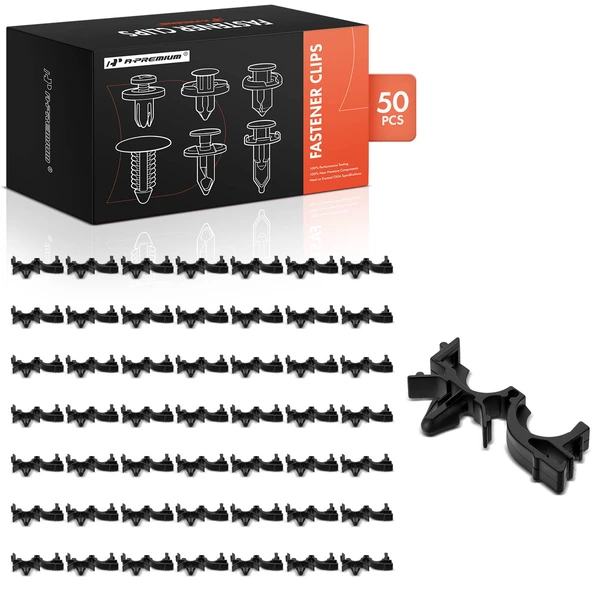 1999-2000 2002-2024 Cadillac Escalade 50 Pcs Nylon Black Wire Loom Routing Clip A-Premium APRCF2849