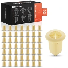 2008-2023 Nissan Rogue 50 Pcs 8mm Nylon White Screw Grommet A-Premium APRCF2873