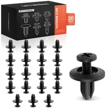 1999-2012 Honda Civic 20 Pcs 6mm Nylon Black A-Premium APRCF2874
