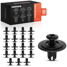 1992-2000 Honda Civic 20 Pcs 6mm Nylon Black Push Type Retainer Clip A-Premium APRCF2880