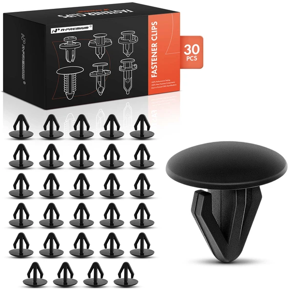 1997-2016 Nissan Altima 30 Pcs Nylon Black Retainer Clip A-Premium APRCF2887