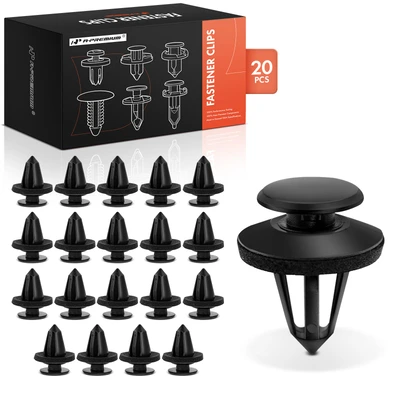 20 Pcs Nylon Black Trim Panel Retaining Clips