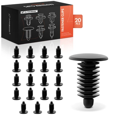 20 Pcs 6mm Nylon Door Weatherstrip Retainer Clip Single Head