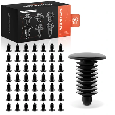 50 Pcs 6mm Nylon Door Weatherstrip Retainer Clip Single Head