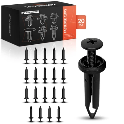 20 Pcs 7.14mm Nylon Trunk Lid Retainer Clips Screw-Type