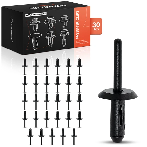 1991-1996 Oldsmobile 98 30 Pcs Nylon Black Blind Rivet Retainer Clip A-Premium APRCF2653