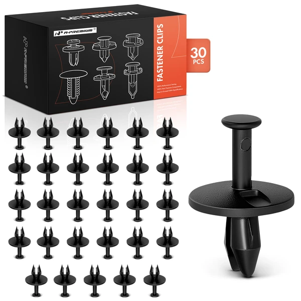 2009-2020 Dodge Journey 30 Pcs 7.94mm Nylon Black Fascia Retainer A-Premium APRCF2665