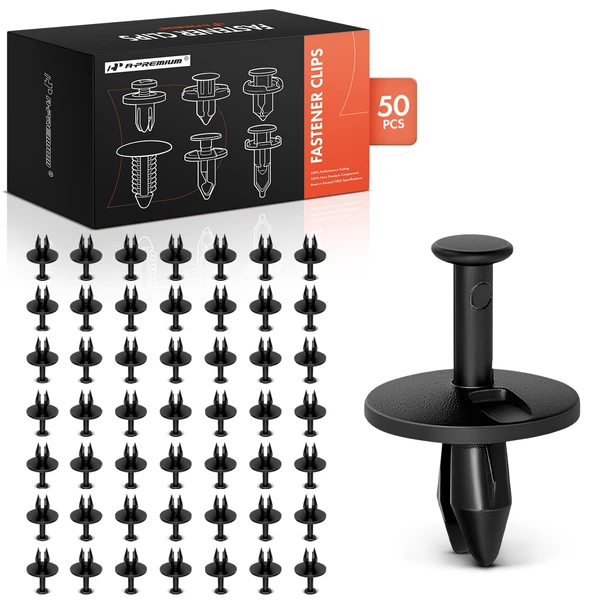 2009-2020 Dodge Journey 50 Pcs 7.94mm Nylon Black Fascia Retainer A-Premium APRCF2666