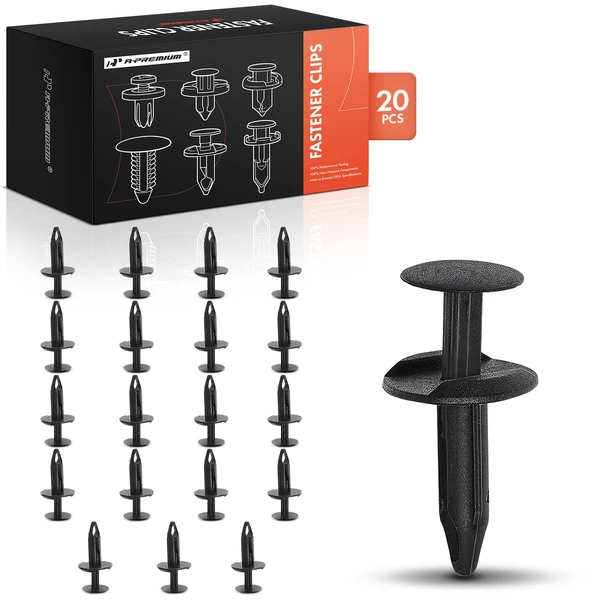 1991-1994 Mercury Capri 20 Pcs 7mm Nylon Black Fascia Retainer A-Premium APRCF2679