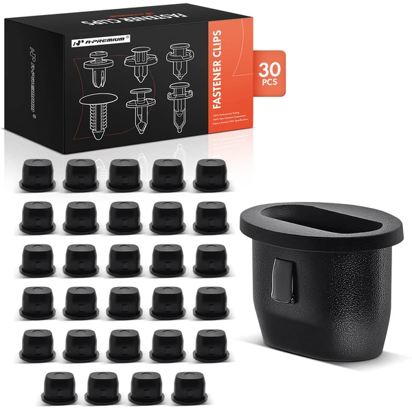 1988-1996 GMC C1500 30 Pcs Nylon Black Cowl Vent Retainer A-Premium APRCF2707