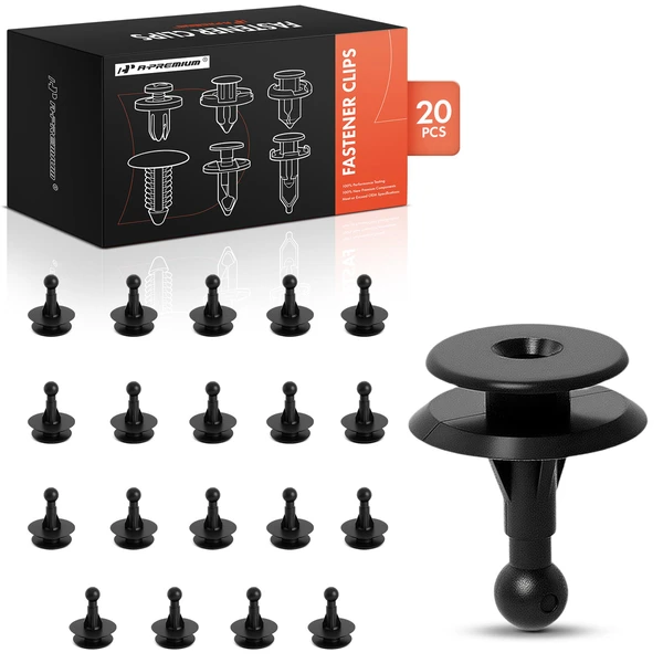 1984-2002 Isuzu Trooper 20 Pcs Nylon Black Door Trim Panel Retainer A-Premium APRCF2709