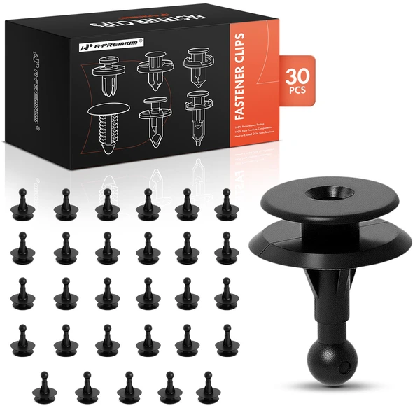 1984-2002 Isuzu Trooper 30 Pcs Nylon Black Door Trim Panel Retainer A-Premium APRCF2710