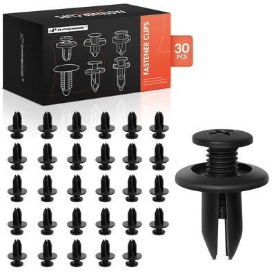 30 Pcs 7mm Retainer Bumper Clip Screw-Type