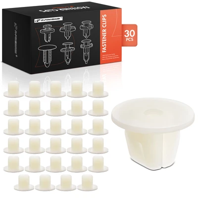 30 Pcs 9mm x 9mm Nylon Rocker Molding Grommet Clip Nut Retainer