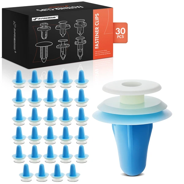 1981-1992 Toyota Cressida 30 Pcs Nylon Blue & White Door Panel Retainer Clip A-Premium APRCF2737