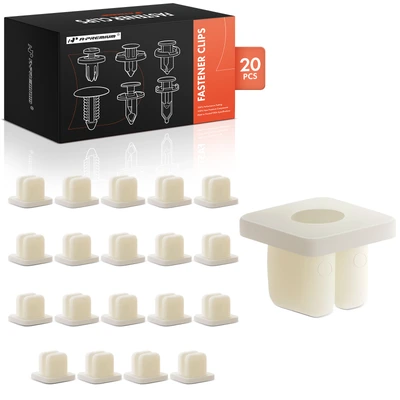 20 Pcs 8.5mm x 8.5mm Nylon Screw Grommet Clip Nuts