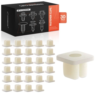 30 Pcs 8.5mm x 8.5mm Nylon Screw Grommet Clip Nuts