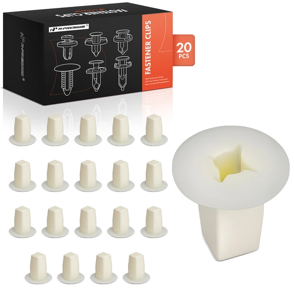 20 Pcs 8.5 x 8.5mm Nylon White Screw Grommet A-Premium APRCF2748