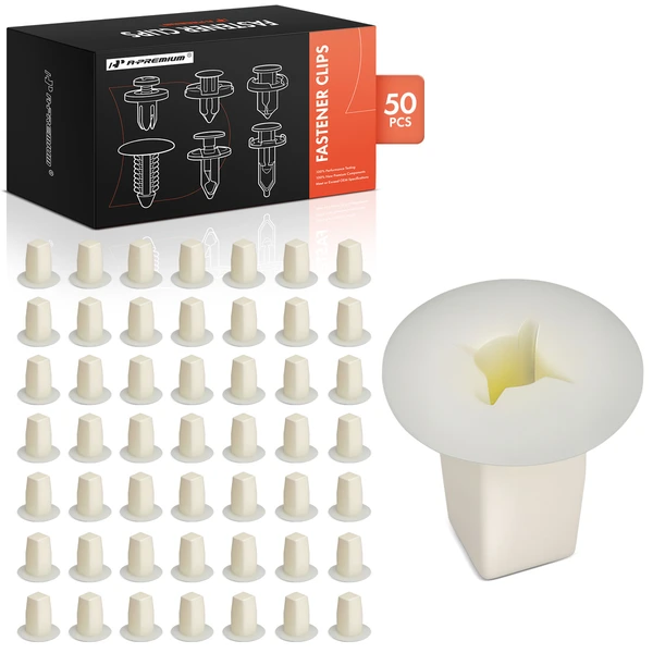 50 Pcs 8.5 x 8.5mm Nylon White Screw Grommet A-Premium APRCF2750