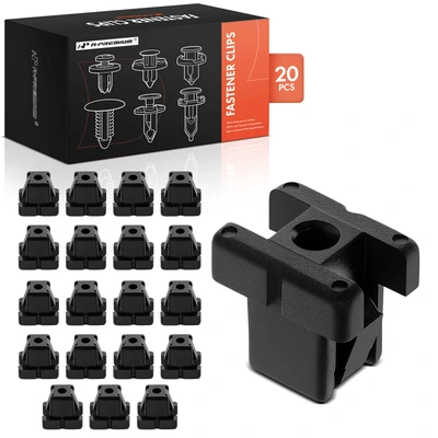 20 Pcs 10mm x 10mm Nylon Screw Grommet Retainer Clip