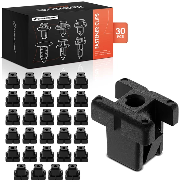 1979-1989 Toyota Pickup 30 Pcs 10 x 10mm Nylon Black Grommet A-Premium APRCF2755