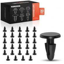 1992-1994 Acura Vigor 30 Pcs 5mm Nylon Black Splash Shield Retainer Clip A-Premium APRCF2761