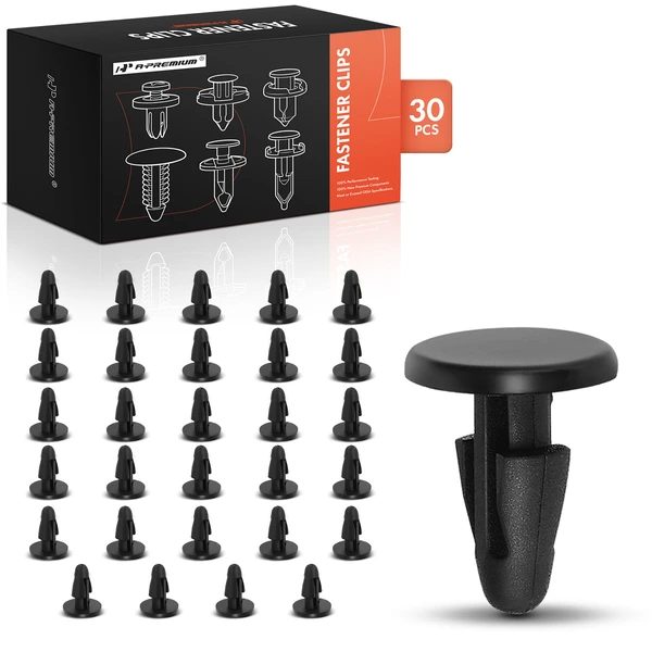 1992-1994 Acura Vigor 30 Pcs 5mm Nylon Black Splash Shield A-Premium APRCF2761