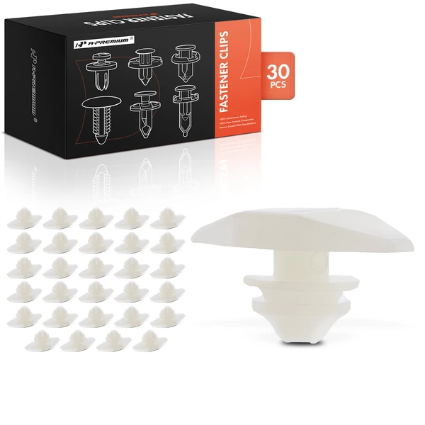 1979-1987 Honda Civic 30 Pcs Nylon White Weatherstrip Retainer Clip A-Premium APRCF2779