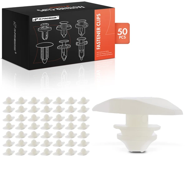 1979-1989 Honda Accord 50 Pcs Nylon White Weatherstrip Retainer Clip A-Premium APRCF2780