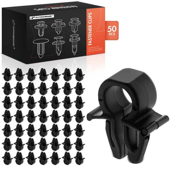 1993-1997 Nissan Altima 50 Pcs Nylon Black Tube & Cable Routing Clip A-Premium APRCF2804