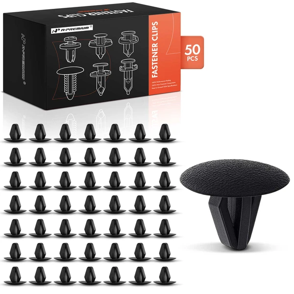 1995-2004 Toyota Tacoma 50 Pcs Nylon Black Body Trim Fastener A-Premium APRCF2810