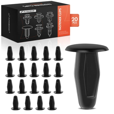 20 Pcs 7mm Nylon Retaining Clip Fastener Single Head