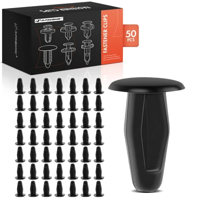 50 Pcs 7mm Nylon Retaining Clip Fastener Single Head