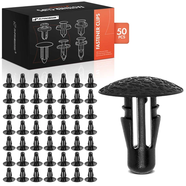 1983-1986 Nissan 720 50 Pcs Nylon Black Retainer Clip A-Premium APRCF2816