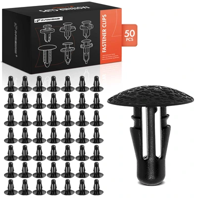 50 Pcs 6mm Nylon Fender Retainer Clip Fastener