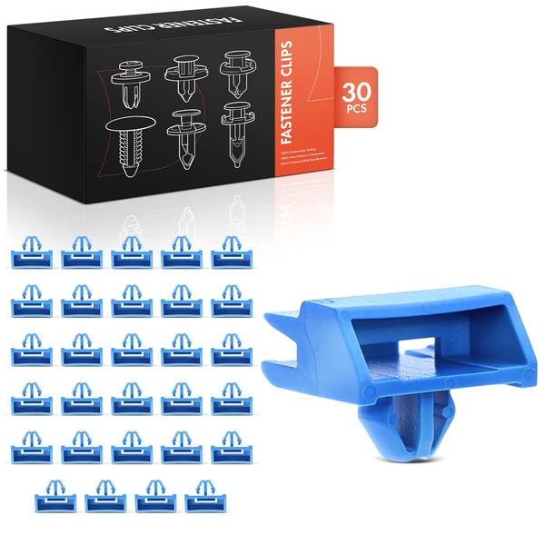 30 Pcs 8.5mm Nylon Blue Rocker Molding Clip A-Premium APRCF3364