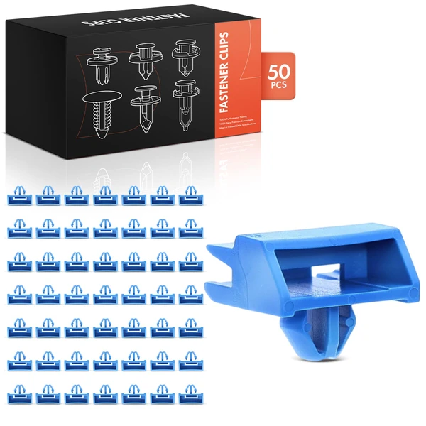 50 Pcs 8.5mm Nylon Blue Rocker Molding Clip A-Premium APRCF3365